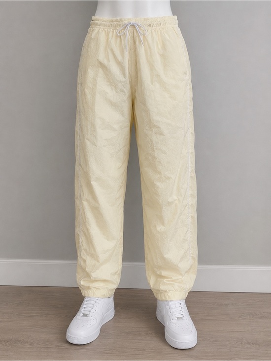 LCKR Other - LCKR Men’s Relaxed Fit Track Pants Large Cream Nylon Wide Leg